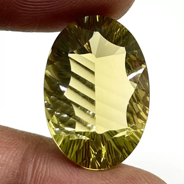 VVS 18 Cts Natural Lemon Citrine Quartz Custom Oval Cut Dazzling Loose Gemstone