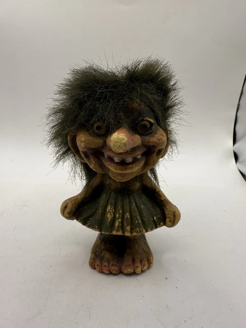 VINTAGE NORWEGIAN NYFORM Troll Doll Figurine Troll Collectable Doll ...