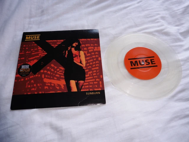 MUSE SUNBURN LIMITED EDITION 7”vinyl Muse Sunburn UK Limited Edition Clear Vinyl 7 inch Single 7