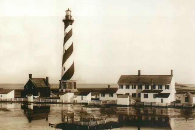 Cape Hatteras Lighthouse, Buxton, Outer Banks North Carolina NC, 1893 - Postcard