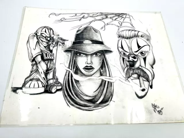 Flash de Colección Tattoo Shop #5 Años 90 SNK 2003 Payasos Juggalo Loco Cholo