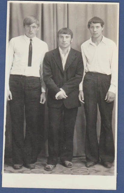 Handsome Guys Cute Boys Soviet Vintage Photo USSR