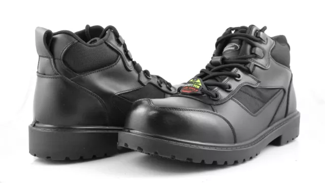 Laforst Boot Slip Resistant Work Men Safety Toe Black Leather Shoes Comfort 9426 2