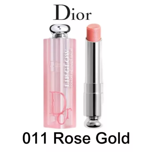 Dior Addict Lip Glow 💋 011 ROSE GOLD 3.2 g New Boxed Rrp 38£