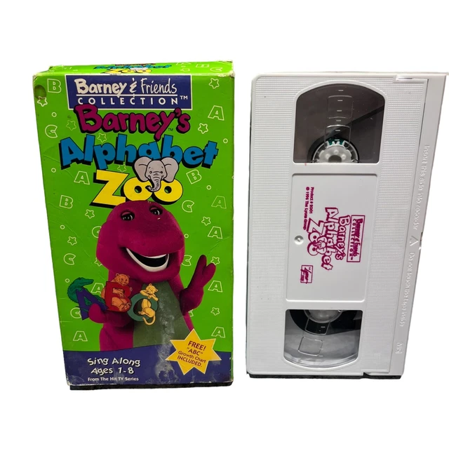 VTG VHS BARNEY - Barneys Alphabet Zoo 1994 Barney And Friends ...