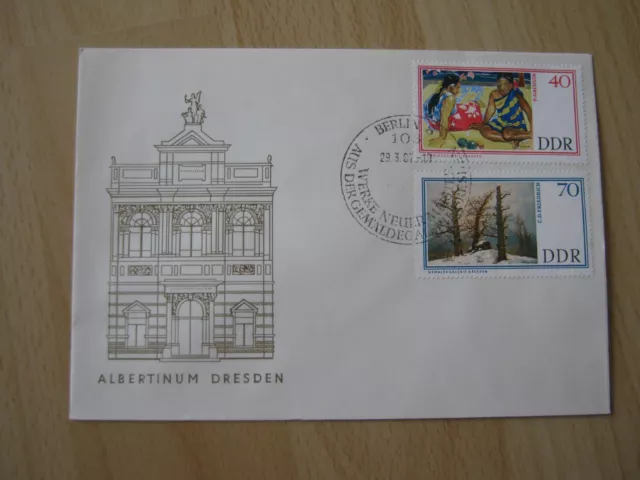 Ersttagsbrief / FDC DDR 29.03.1967  Kunstsammlung Dresden (1265/1267)  1