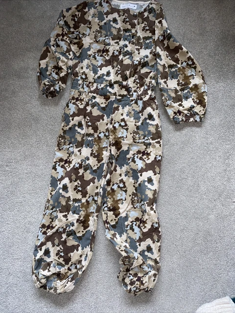 Tuta in corda Zara per ragazze età - 8 corde cotone mimetica mimetica multi crema *in perfette condizioni*