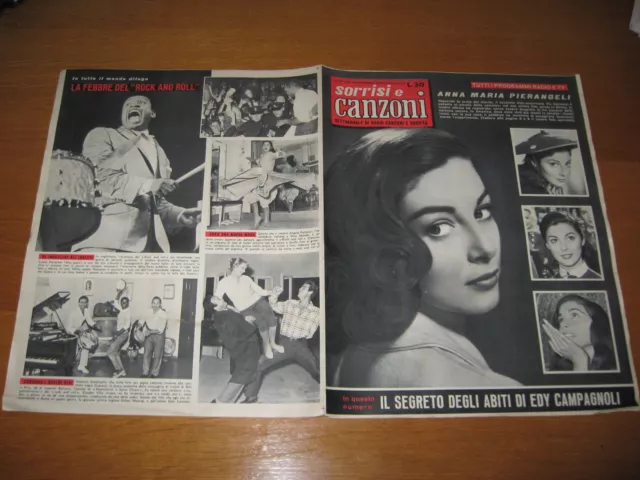 Sorrisi E Canzoni=1956/45=Anna Maria Pierangeli=Edy Campagnoli=Febbre Rock&Roll=