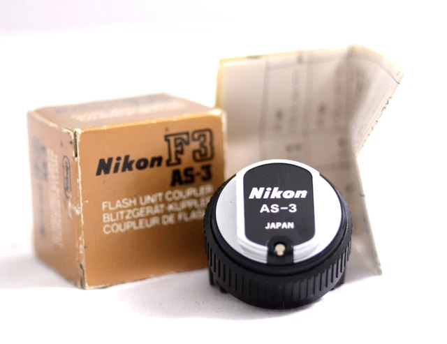 NIKON F3 F3HP Camera Flash Unit Coupler As-3 (New Open Box) £28.21 ...