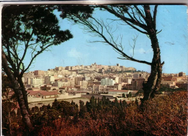 Cartolina Cagliari Citta'   Viaggiata 1961 Panorama  Regalo