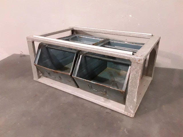 Cassette Contenitori Industriali In Metallo Vintage