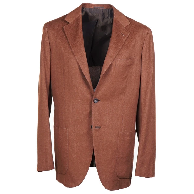 Kiton Napoli Cinnamon Brown Vicuna and Silk Sport Coat 42R (Eu 52) NWT Kiton Napoli Cinnamon Brown Vicuna and Silk Sport Coat 42R (Eu 52) NWT