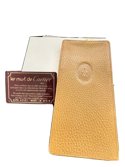 Vintage Cartier Genuine Gold Leather Eyeglasses/Sunglasses Case Vintage Cartier Genuine Gold Leather Eyeglasses/Sunglasses Case