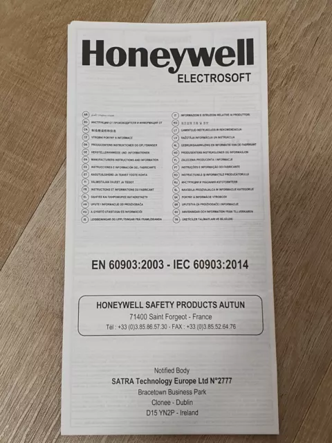 Guanti elettricista Honeywell taglia 9,10 EN60903:2003 Volt classe 00-2 3