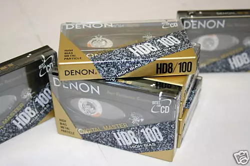 Lot of Denon HD8-100 Metal Particle Audio Cassette Tapes New