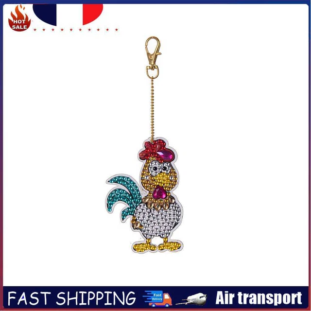 Cartoon Diamond Painting Keychain DIY Luminous Key Ring Pendant (DSK028)