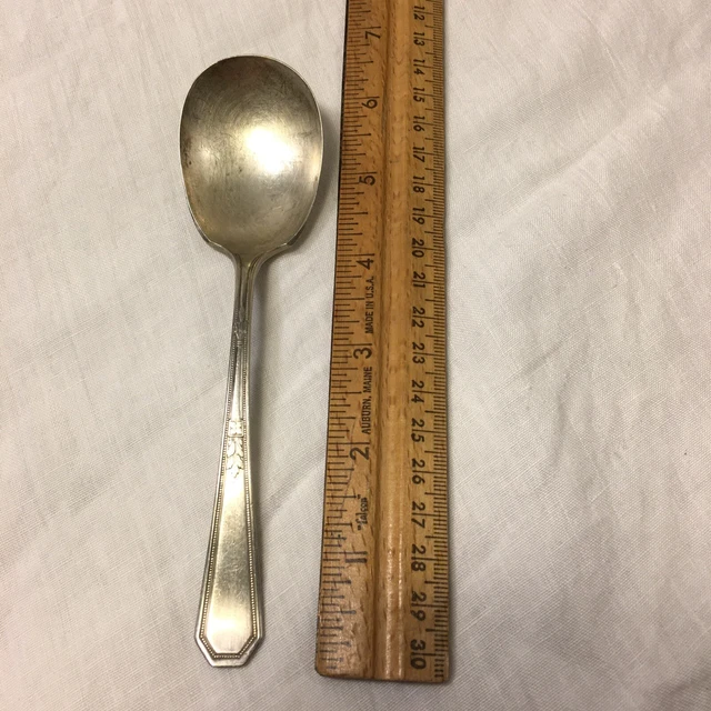 WM Rogers & Sons AA Sugar Spoon 6" Pat. Mar. 13 23  Mayfair Pattern Vintage