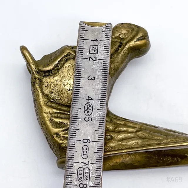 Vintage Brass Horse Head Coat Hooks, Coat Hook, Wall Hook Solid 12cm 12