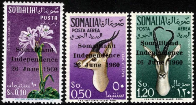 Somalia Indipendente 1960 - Soprastampati “Somaliland indipendence 26 June 1860”