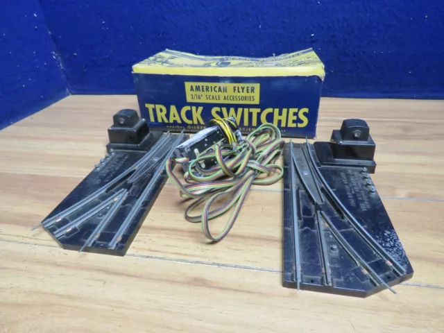American Flyer S 720A Remote Controller Switch Track Pair In Box      614621 2