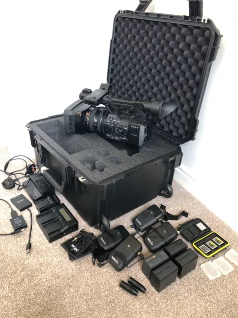 Sony FDR-AX1 4K Pro Camcorder, Case, Rode mics, Batteries and more.