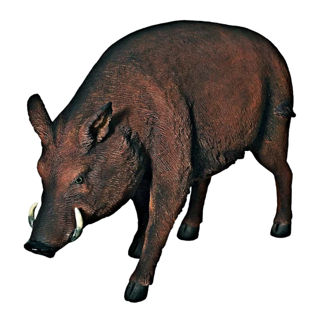 WILD BOAR PIG Life Size Resin Statue Standing Prop Theme Decor Safari