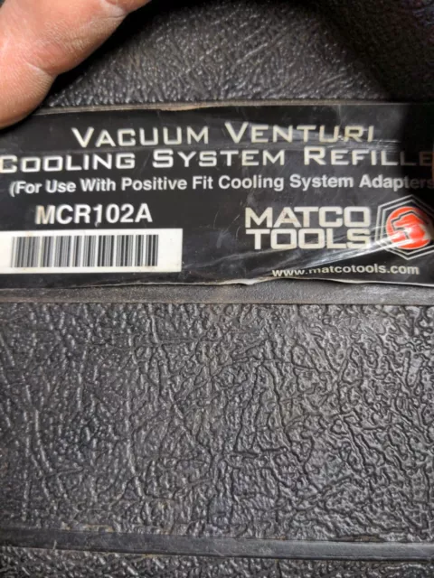 Matco Tools MCR102A Vacuum Venturi Cooling System Refiller Matco Tools MCR102A Vacuum Venturi Cooling System Refiller