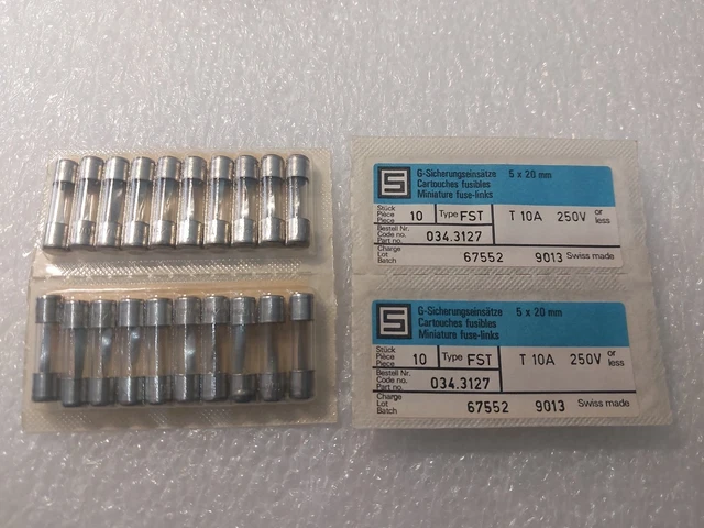 Lot De 5 Fusibles Rechargeables 6A - Diamètre Trou 4 Mm Pour Porte-fusible