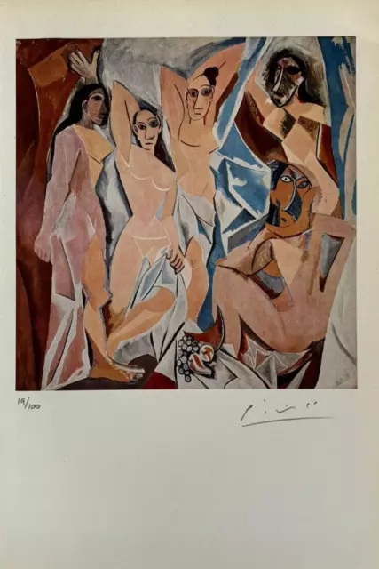 Pablo Picasso Hand Signed Original Lithograph Print Certificate $3500 Appraisal%