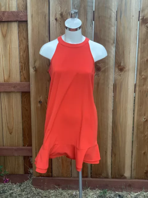 MUD PIE Mellie Swing Orange Sleeveless Dress Sz Med