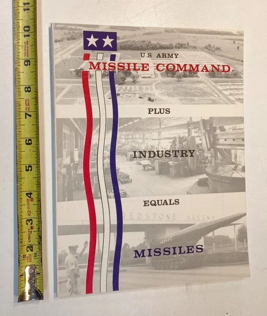 1960S US ARMY MISSILE COMMAND info booklet report MICOM redstone