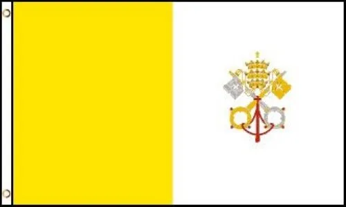 Vatican City Flag Religious Flag New 3x5 Feet Polyester Single Ply Double Sided