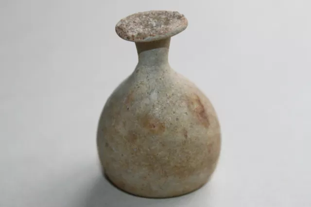 QUALITY ANCIENT ROMAN GLASS FLASK 2/3rd CENTURY AD