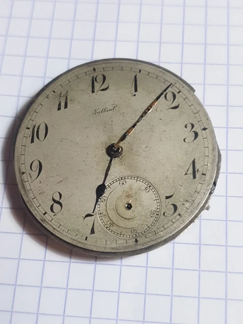 Mouvement Mécanique De Montre à Gousset Des Années 1930 - Pour Pièces Ou Restauration