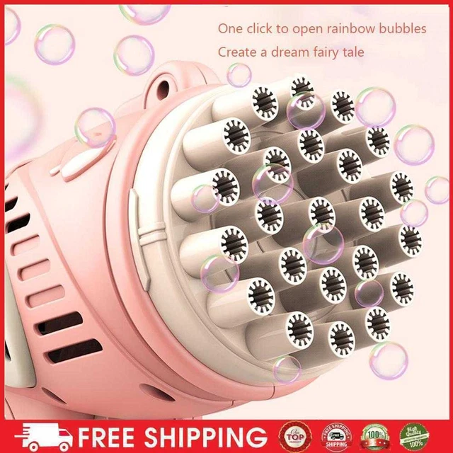 Soap Water Bubble Machine Summer Bubble Blower Maker Outdoor Toys with 23 Holes