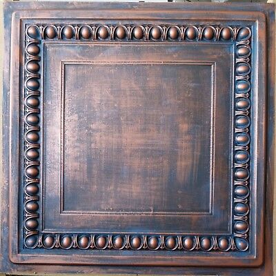 Ceiling tiles 2x2 Faux tin rust copper decor saloon wall panel PL06 10pcs/lot