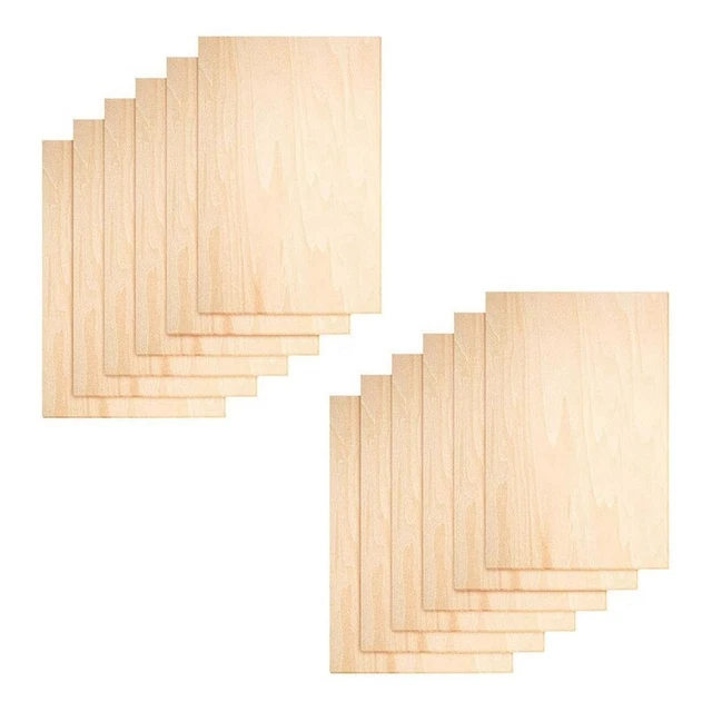 20 placas de madera contrachapada para casa hágalo usted mismo decoración astillas de corte BA7M9