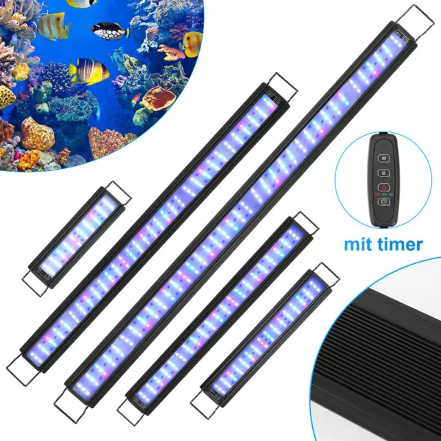 10-45W LED Aquarium mit timer Vollspektrum RGB Süßwasserfische 30-130cm