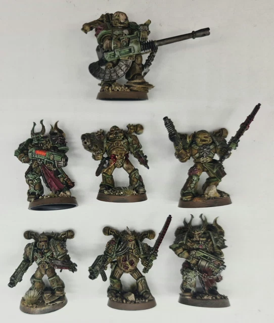 Miniature Plague Marines Games Workshop Marines Della Peste Games Workshop - Set 7 Miniature Per Warhammer 40.000 Warhammer Underworlds - Foto 8