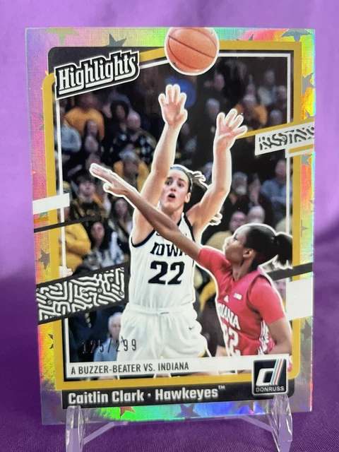 2024 Panini Caitlin Clark NIL College Collection Donruss Basketball Card #8 - NCAA Star Trading Card Collectible