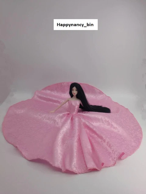 Fashion-Barbie Doll sized Cloth/Accesorry@@1 pc Fashion Gown+1 HAT@@ON SALE XMAS