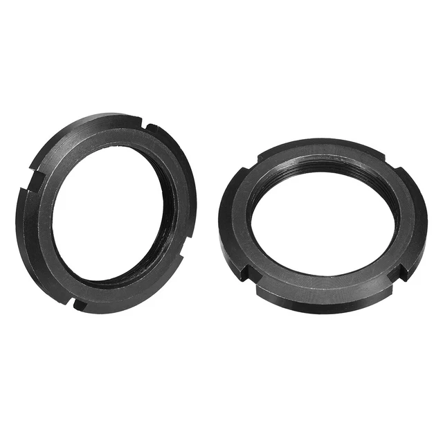 M60x2.0mm Tuercas Ranuradas Redondas de Retención de Cuatro Ranuras 2 uds