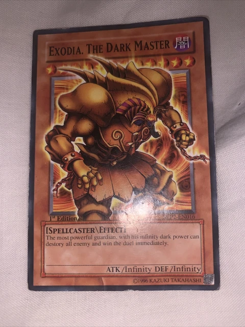 EXODIA THE DARK MASTER ATK:infinity DEF:infinity 1st Edition 40.00 -  PicClick UK