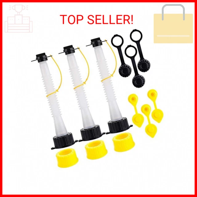 Gas Can Spout Replacement Improved Design Flexible Pour Nozzle Kit with Gasket S