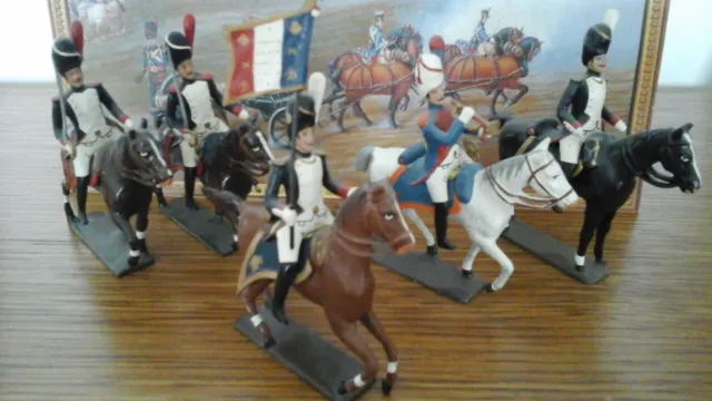 5 petits soldats cbg mignot. Grenadier de la Garde à cheval