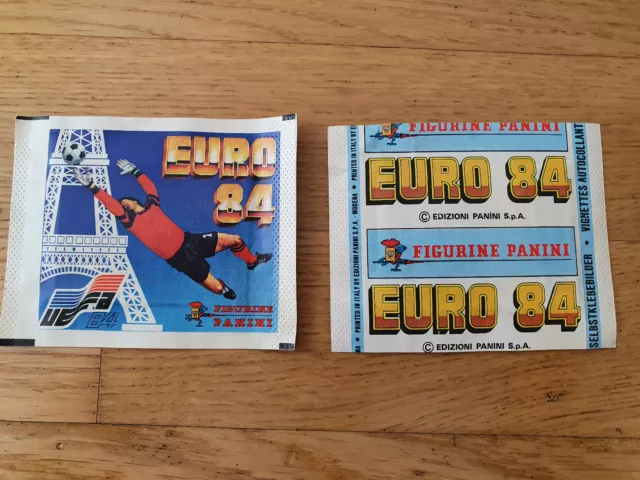 Panini EM EC France 1984 Euro 84, 1 pack/Tüte/bustina, rare, good cond./guter Z.