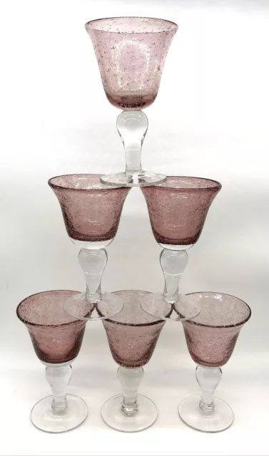 Glass bubble drinking cup Goblet Hand Blown Wine Glasses Controlled Stemware