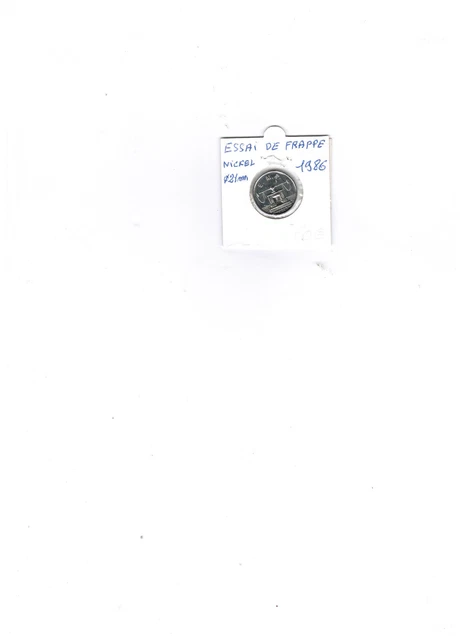 10 Francs - Jimenez - 1986 - Essai De Frape