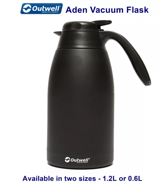 Outwell Aden Vacuum Flask Jug - Keeps drinks hot or cold - 0.6L & 1.2L available
