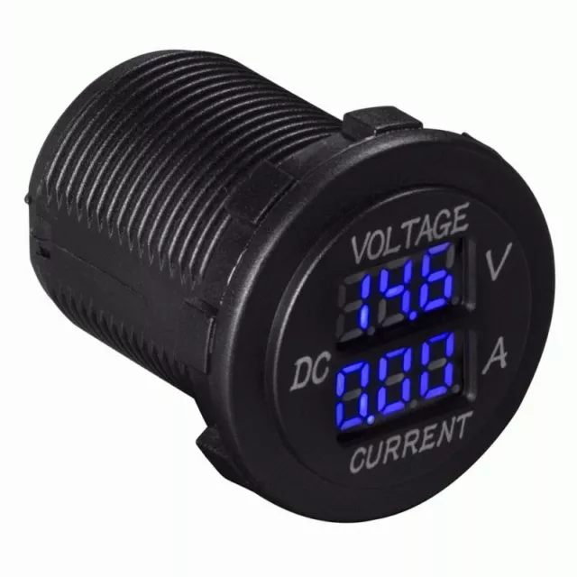 New! Install Bay IBR93 Car Mount In-Dash Voltage/Amperage Meter w/ LED Display